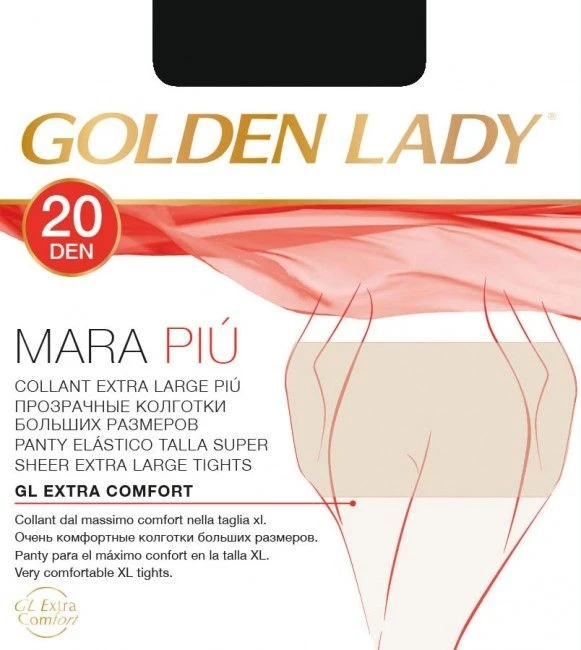 Collant Velato 20 Den XXL Golden Lady Art. Mara Piu' 2 Collant Velato 20 Den XXL Golden Lady Art. Mara Piu' - immagine 2