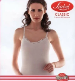 Canottiera Donna Top Spalla Stretta Lana E Cotone Liabel 5321 1016