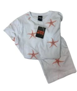 Pigiama Donna Corto 100% Cotone THINK PINK 2004 Outlet