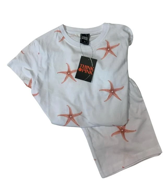 Pigiama Donna Corto 100% Cotone THINK PINK 2004 Outlet 1 Pigiama Donna Corto 100% Cotone THINK PINK 2004 Outlet