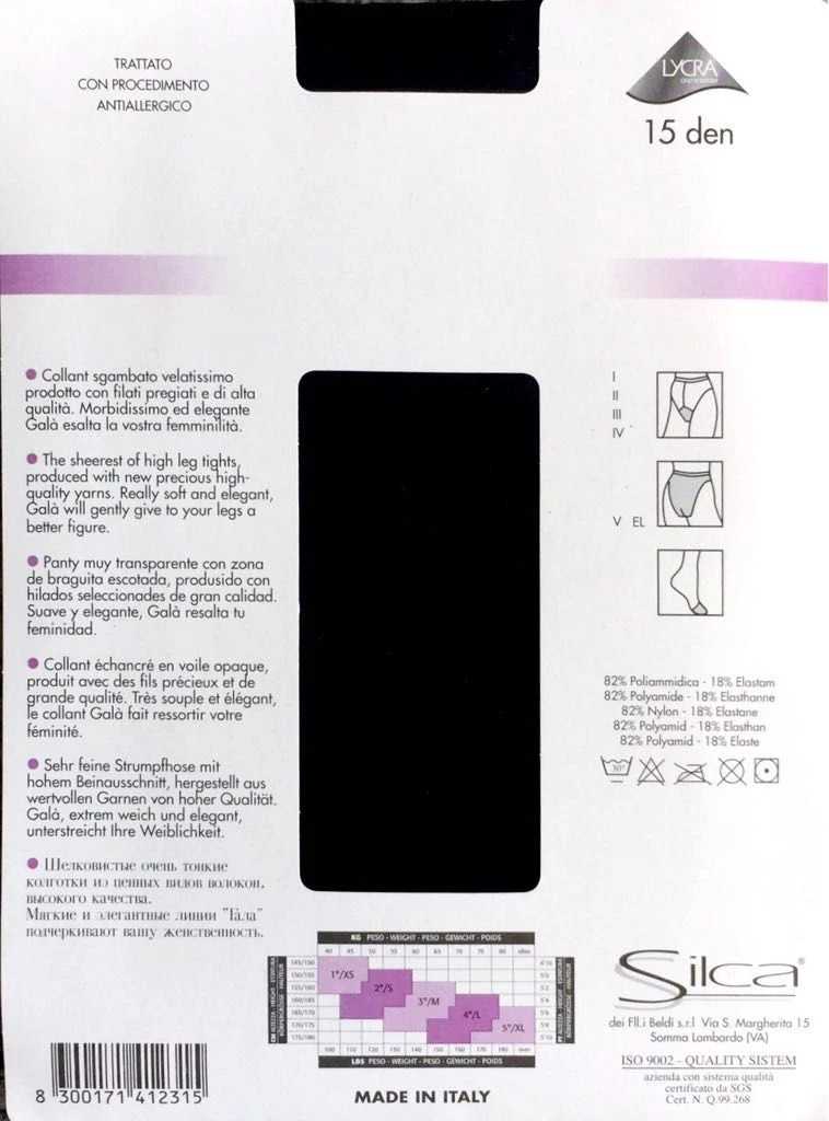 Collant Donna SILCA Gala' 15 Den 2 Collant Donna SILCA Gala' 15 Den - immagine 2