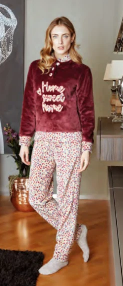 Pigiama Donna Coral Pile Nottingham 35696