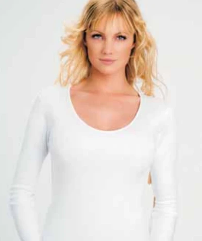 Maglia Donna Manica Lunga Cotone Felpato Ciesseti 40029 1 Maglia Donna Manica Lunga Cotone Felpato Ciesseti 40029