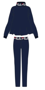 Tuta Donna Sportiva Fila 4064 Cotone Felpato