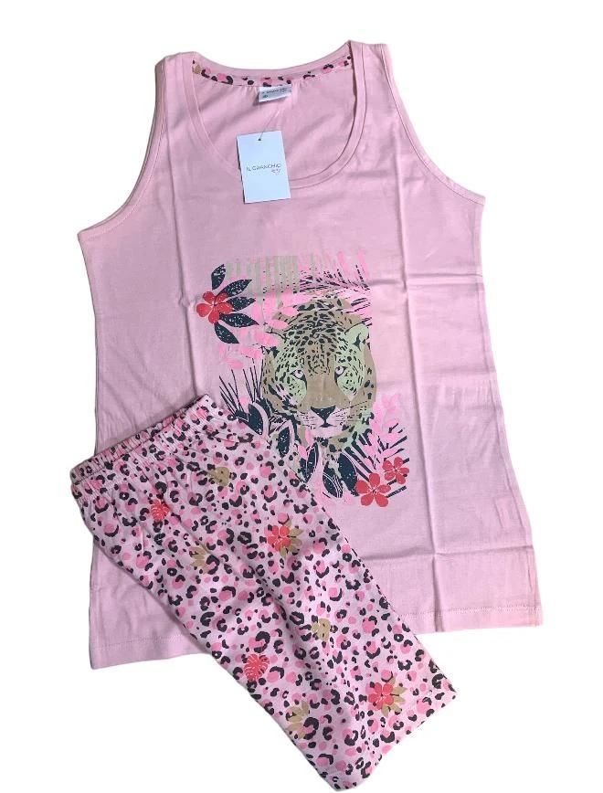 Completo Donna Canottiera 100% Cotone IL GRANCHIO Lady 5043 1 Completo Donna Canottiera 100% Cotone IL GRANCHIO Lady 5043