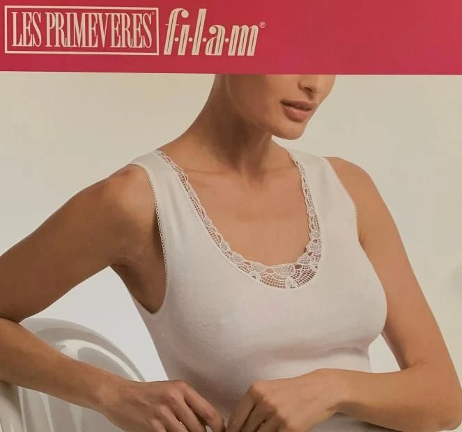 Canottiera Donna Spalla Larga 100% COTONE Filam 7035 1 Canottiera Donna Spalla Larga 100% COTONE Filam 7035