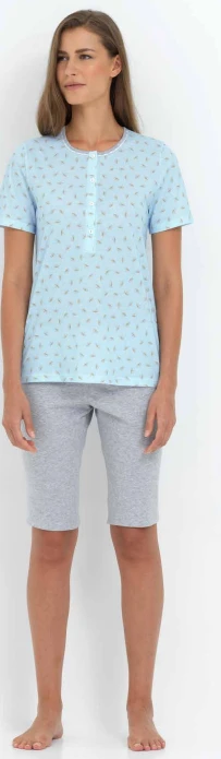 Pigiama Donna Corto 100% Cotone Linclalor 74071 Prezzo Promozionale