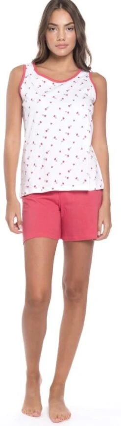 Pigiama Donna Canottiera 100% Cotone Karelpiu' 8313