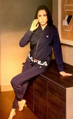 Tuta Donna Aperta Fila 4065 Cotone Felpato Invernale -Negozio Di Lingerie Moda Donna b4065