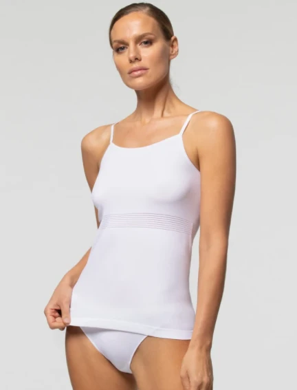 Canottiera Donna Spalla Stretta Microfibra Seamless Pompea 1 Canottiera Donna Spalla Stretta Microfibra Seamless Pompea