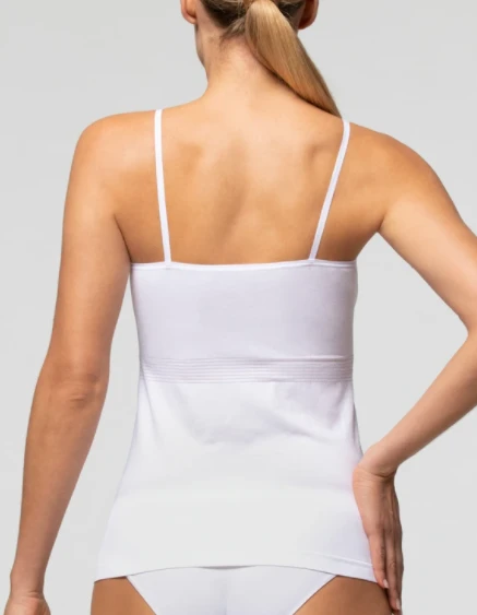 Canottiera Donna Spalla Stretta Microfibra Seamless Pompea 2 Canottiera Donna Spalla Stretta Microfibra Seamless Pompea - immagine 2