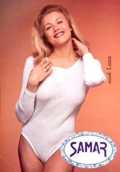 Body Donna Maglia Manica Lunga Samar Art.Rosa