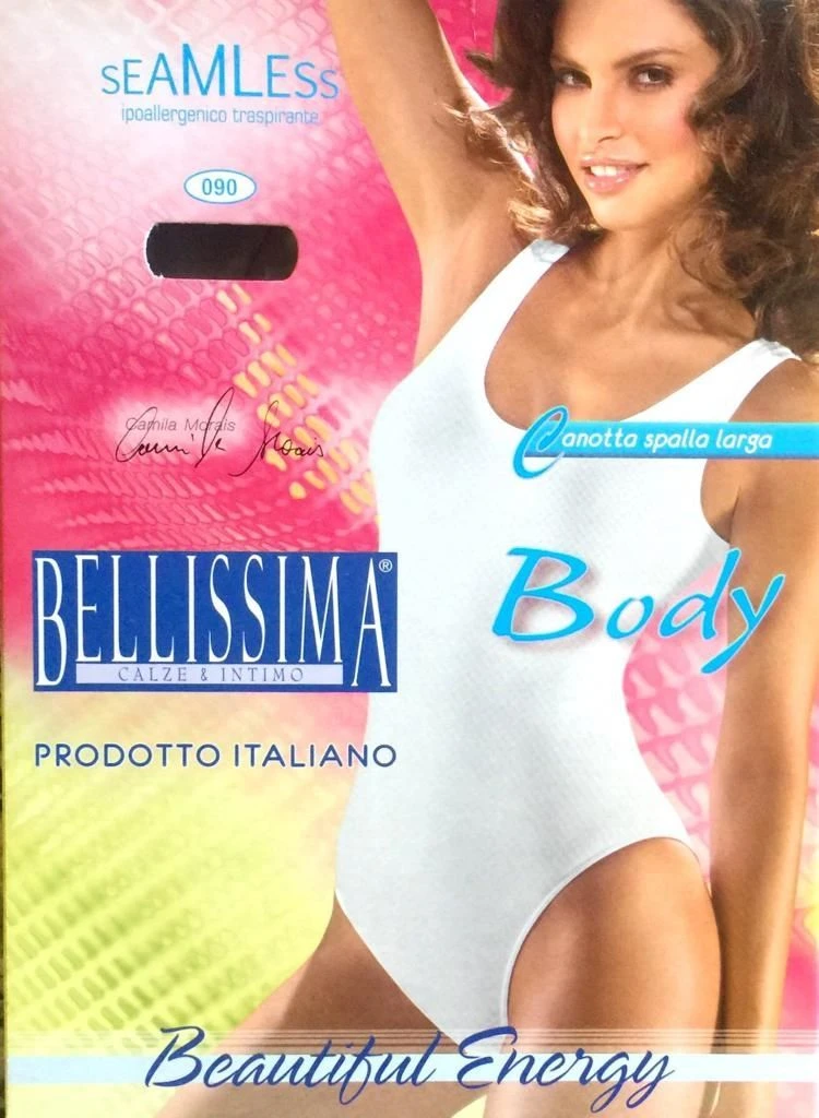 Body Canottiera Spalla Larga Seamless Bellissima 1 Body Canottiera Spalla Larga Seamless Bellissima