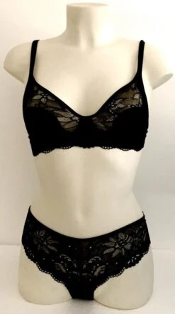 Completo Donna Reggiseno E Slip Pizzo Sielei 1620 Scontatissimo